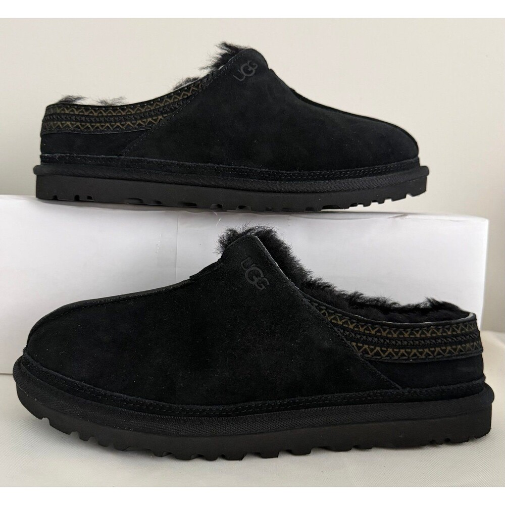 Ugg Neuman Men's Size 9 Black Slippers New With Out Tags